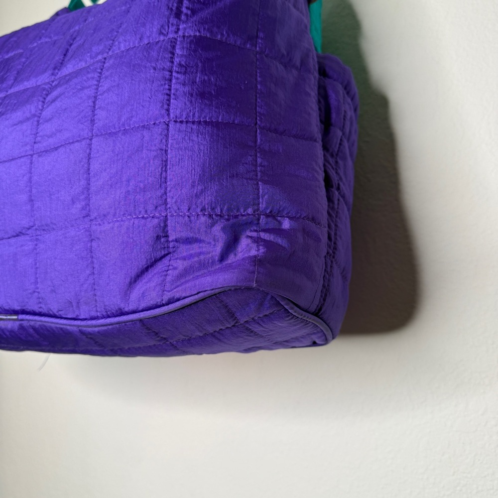 Babies Alley Diaper Bag Retro Colorblock Quilted Teal Magenta Purple - Picture 5 of 12